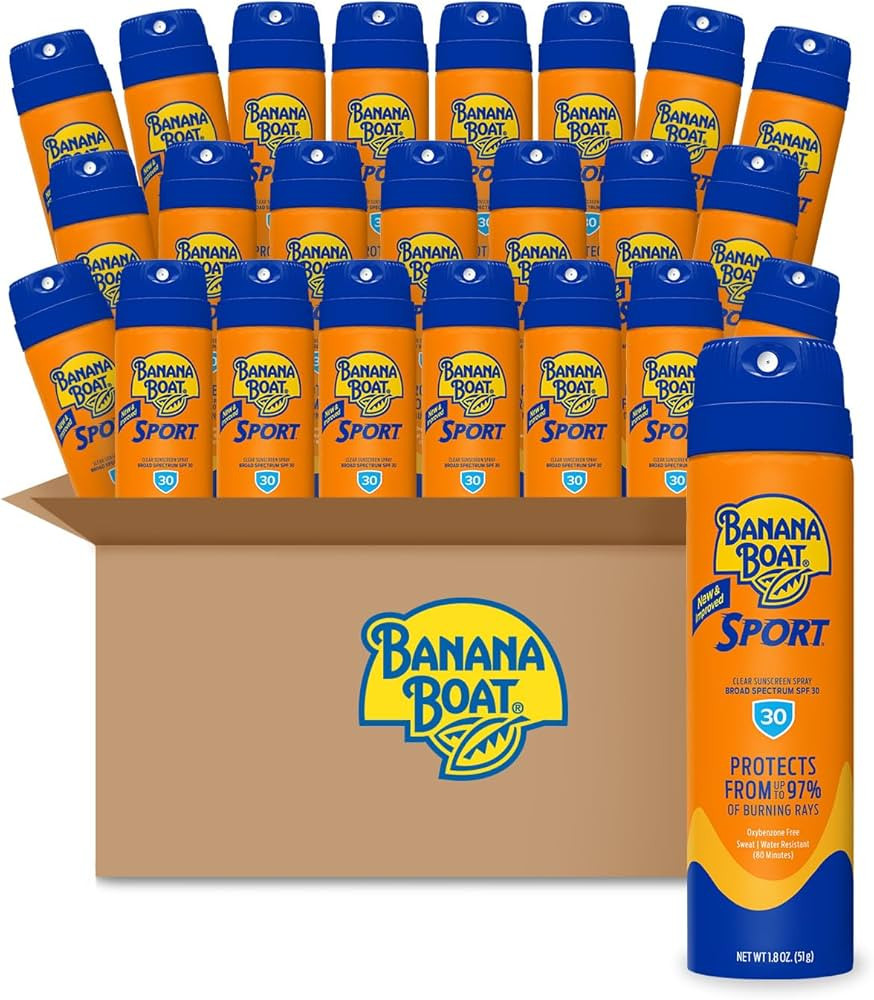 Banana Boat Sport Ultra SPF 30 Sunscreen Spray, 1.8oz | Travel Size Sunscreen SPF 30, Banana Boat... | Amazon (US)
