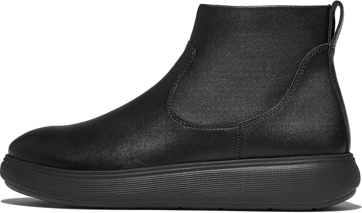 FitFlop Women's Iq-comff Leather Zip Ankle Boots | Amazon (US)