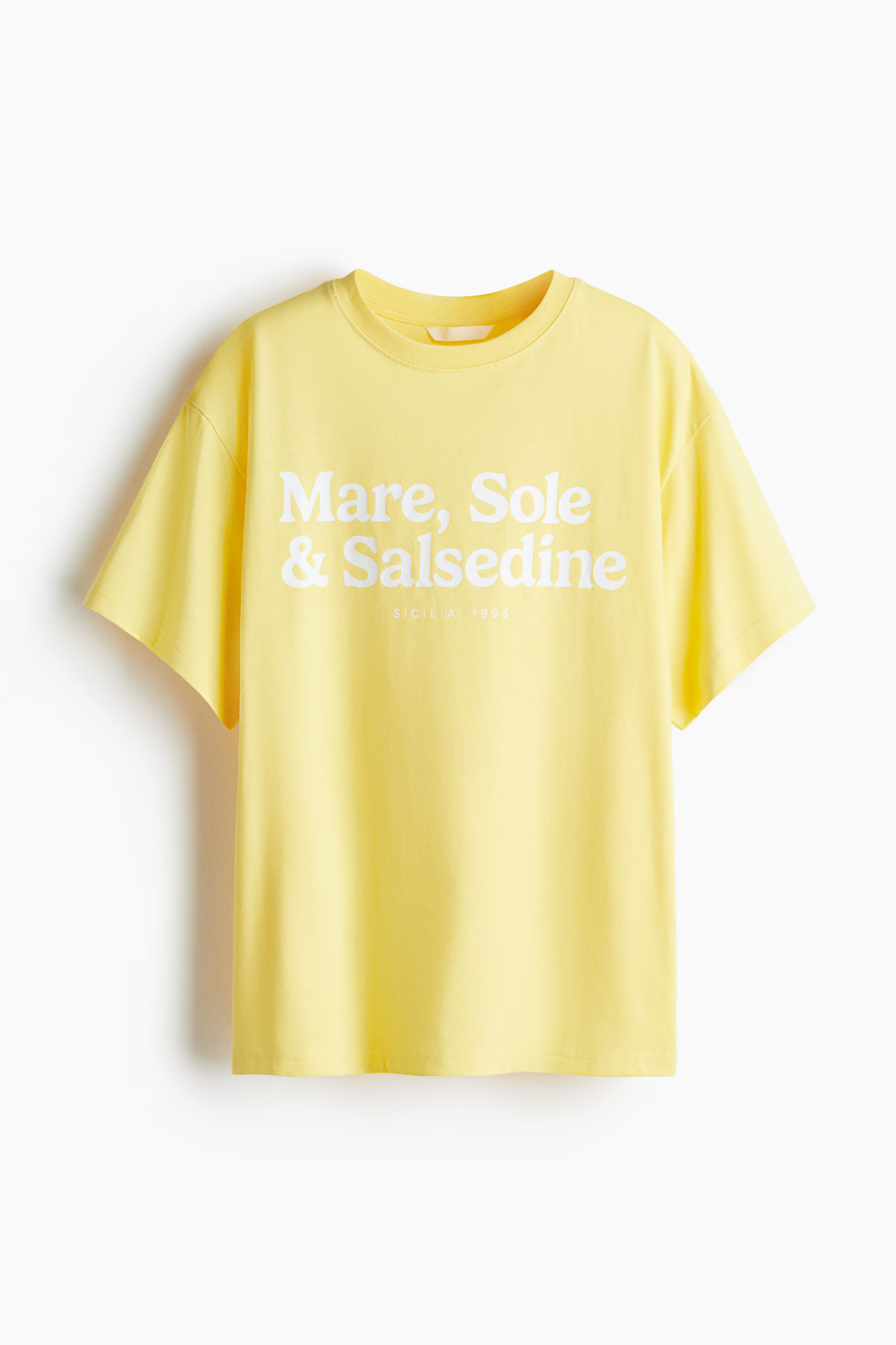 Oversized T-Shirt - Yellow/Mare - Ladies | H&M US | H&M (US + CA)