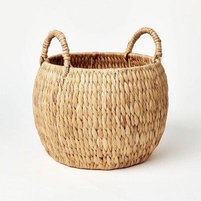 Round Vertical Weave Basket with Handles - Threshold™ designed with Studio McGee | Target
