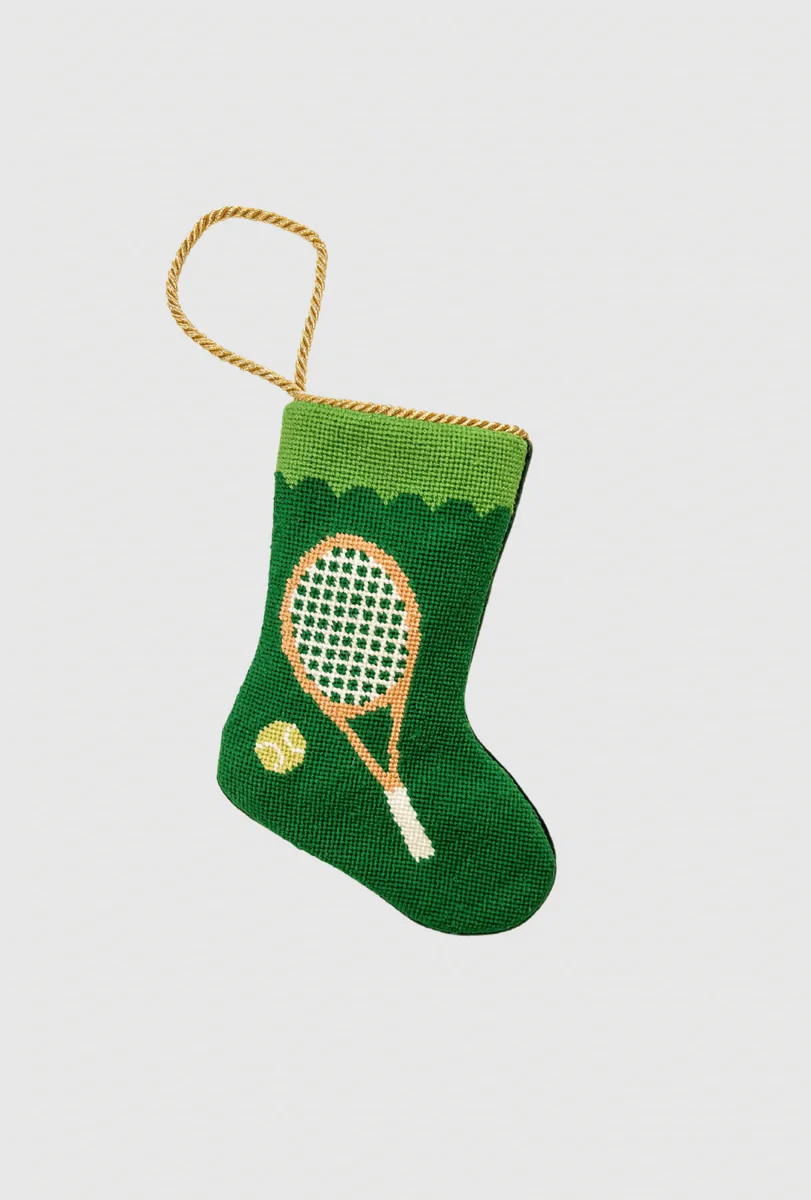 Grand Slam Tennis Racquets in Green | Bauble Stockings