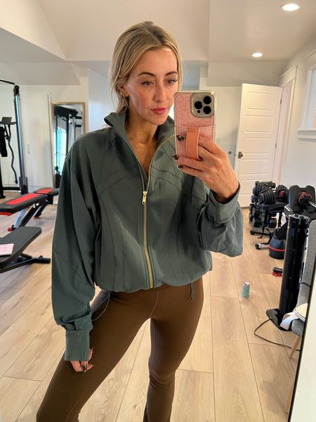 This workout jacket is 👌🏻. Cute enough to wear all day, fabric feels sooo nice on skin, & comes in the cutest colors. Loved it so much I bought it in black too. Size down- runs big. I’m wearing a size 2. #lululemon #activewear

#LTKfitness
