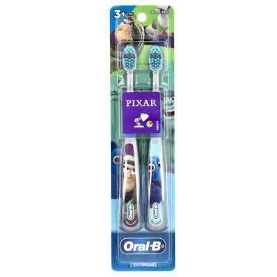 Oral-B, Toothbrush, Extra Soft, 3+ Years, Pixar, 2 Toothbrushes | iHerb