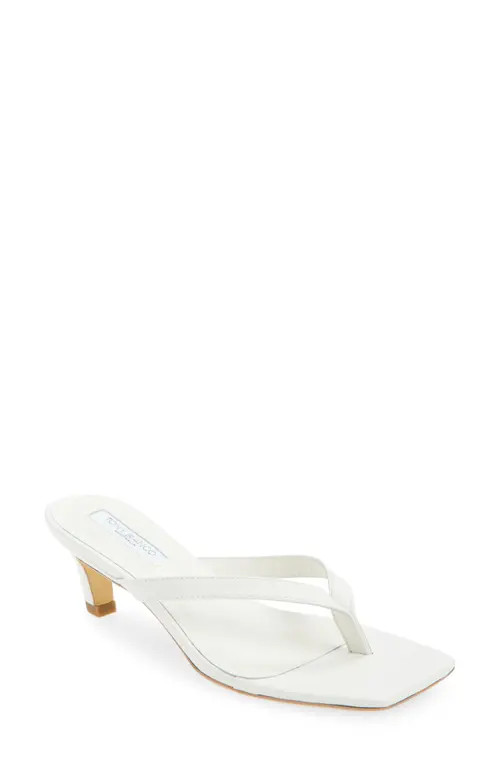 Tony Bianco Topaz Flip Flop in White Nappa at Nordstrom, Size 10 | Nordstrom