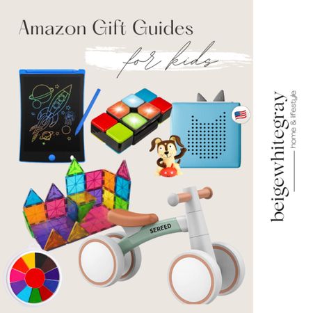 Amazon gift guide for the kiddos!! How cute is this super well priced tricycle? My kids love magnatiles, and these cute kid gifts are so fun! 

#LTKsalealert #LTKfamily #LTKGiftGuide