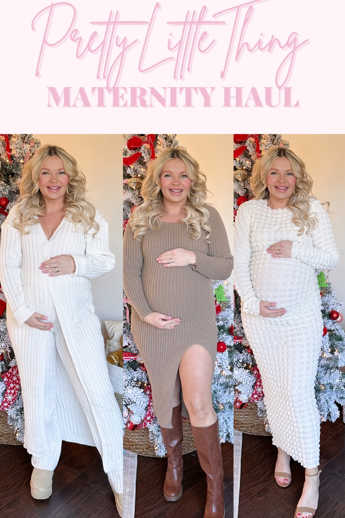 Pretty little thing haul // maternity fashion // maternity outfit ideas // cozy winter style 

#LTKstyletip #LTKfindsunder50 #LTKSeasonal