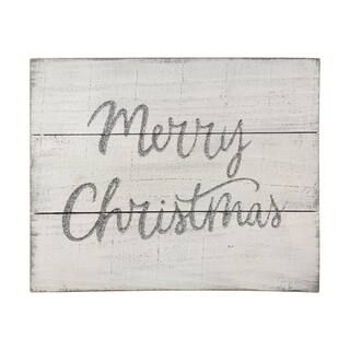 Merry Christmas Whitewashed Wood Plank Wall Sign by Ashland® | Michaels Stores