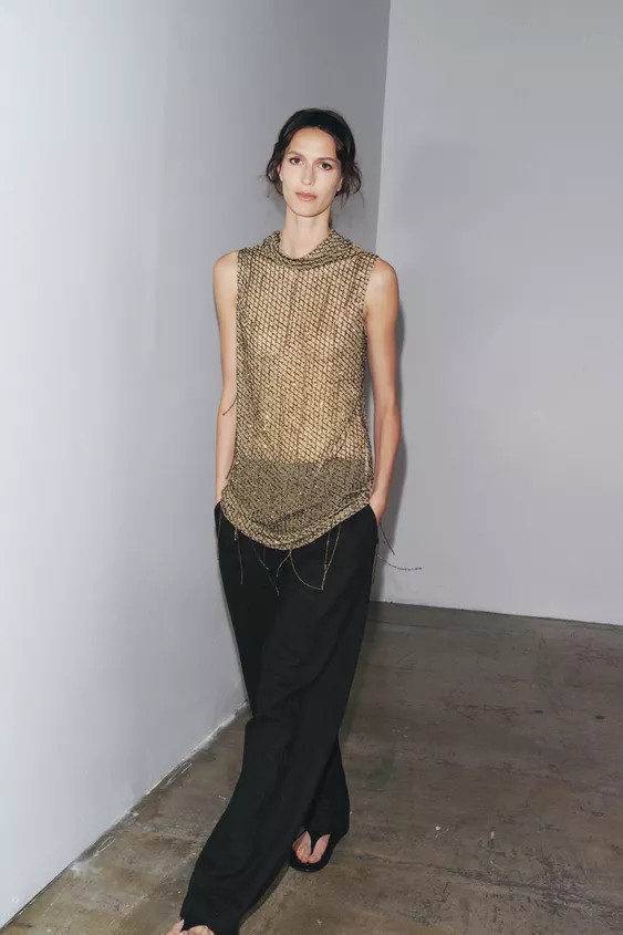 EMBROIDERED BEADED MINI DRESS | Zara UK