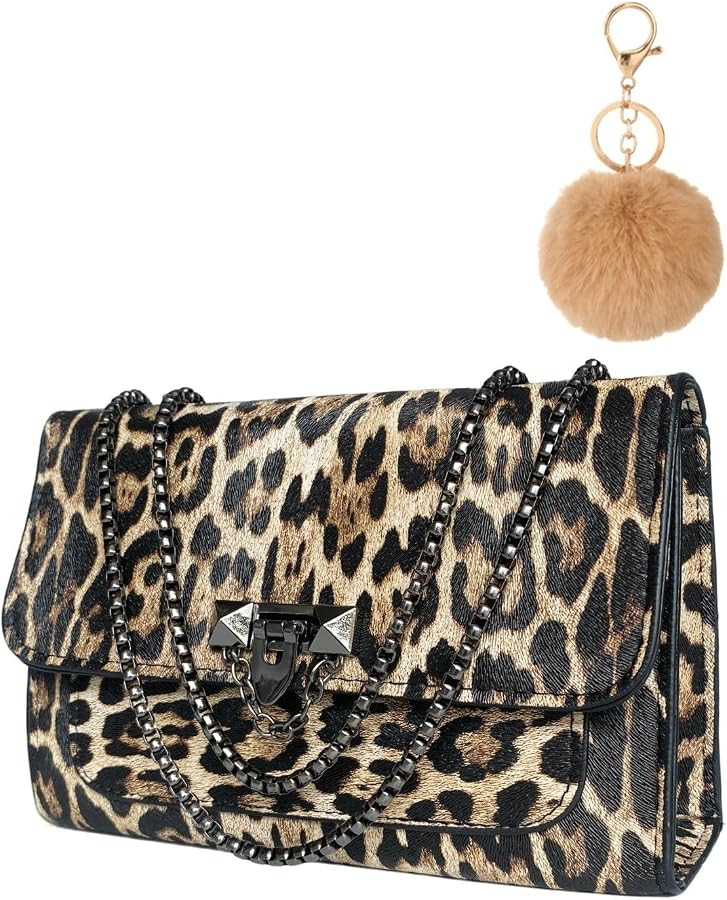 Leopard Print Purses For Women Cheetah Print Purse Crossbody Bag Clutch | Amazon (US)