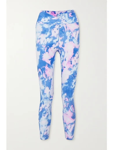 Year of Ours - Veronica Tie-dyed Stretch Leggings - Blue | NET-A-PORTER (US)