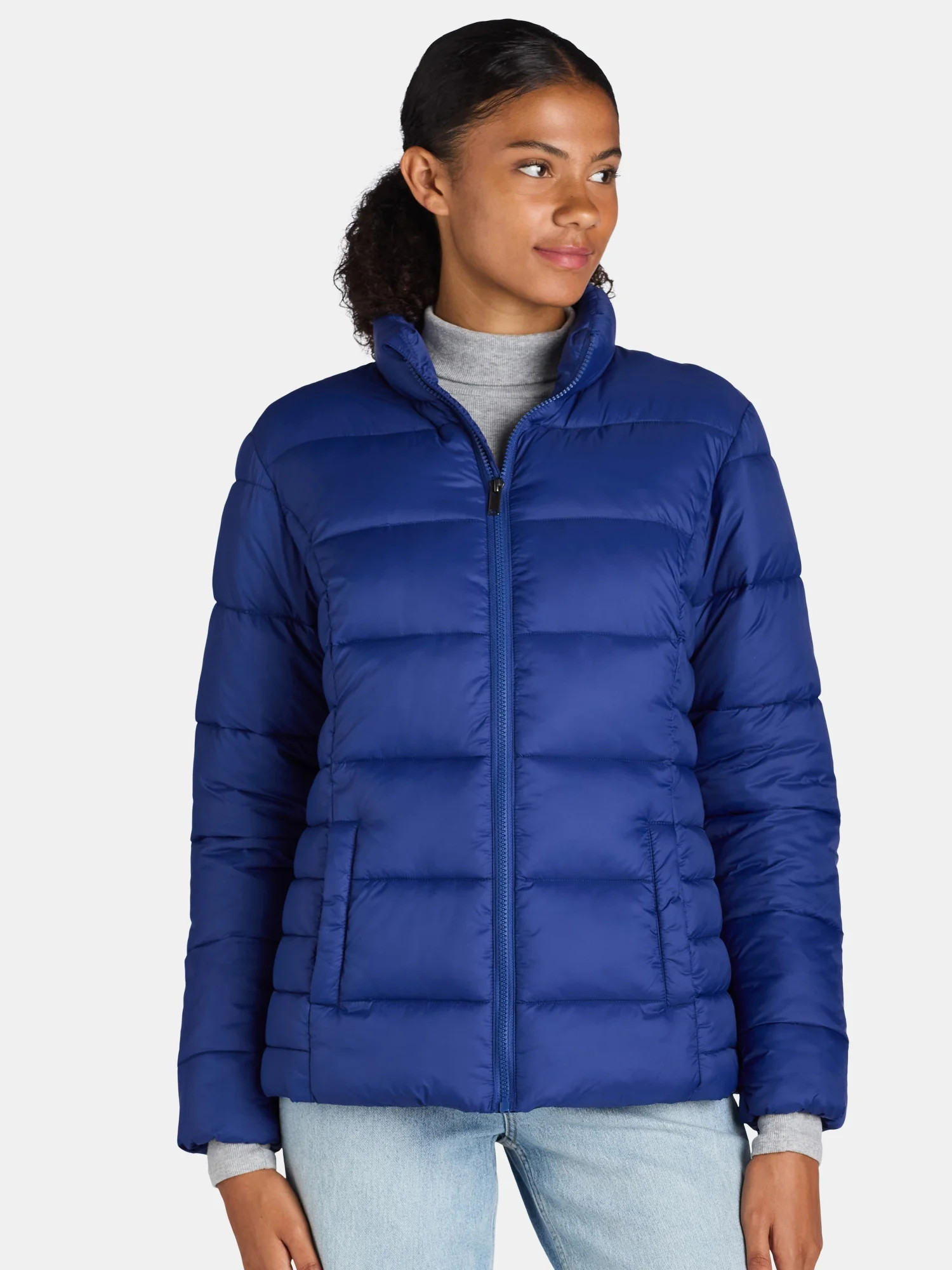 Time and Tru Women's and Women's Plus Puffer Jacket, Sizes XS-3X | Walmart (US)