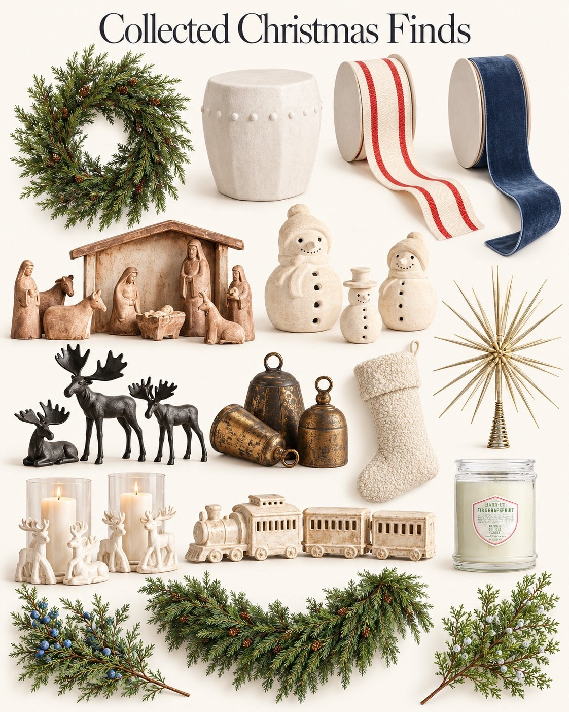 Collected Christmas Finds | Cozy, Timeless Holiday Decor

Lush greenery, aged brass bells, cozy boucle stockings, and charming ceramic accents for a collected Christmas look. These are my picks for mixing warm neutrals with classic holiday details. Shop the pieces below and save this for decorating inspiration.

#LTKSeasonal #LTKHome #LTKSaleAlert