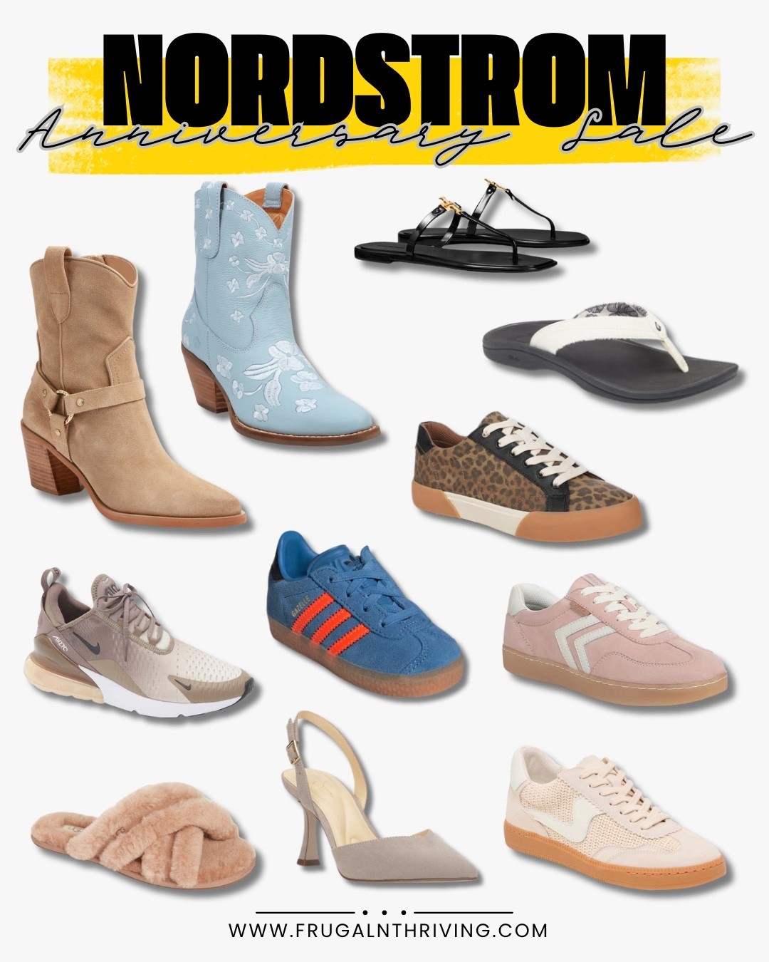 👟 NORDSTROM ANNIVERSARY SALE FAVORITES 👢
From cozy slippers to kids’ kicks, cowgirl boots to trendy trainers — there’s something for everyone in the fam! 🙌

Some of our favorite finds:
✨ Tory Burch jelly sandals – chic + under $80
✨ Nike Air Max – mom must-have
✨ Western boots – total fall vibe
✨ Adidas Gazelle sneakers – kid + teen approved
✨ Comfy-chic lounge slippers
✨ Dressy heels for your next night out

🎉 Shop now before prices go back up August 4th!

#LTKShoeCrush #LTKSaleAlert #LTKFamily