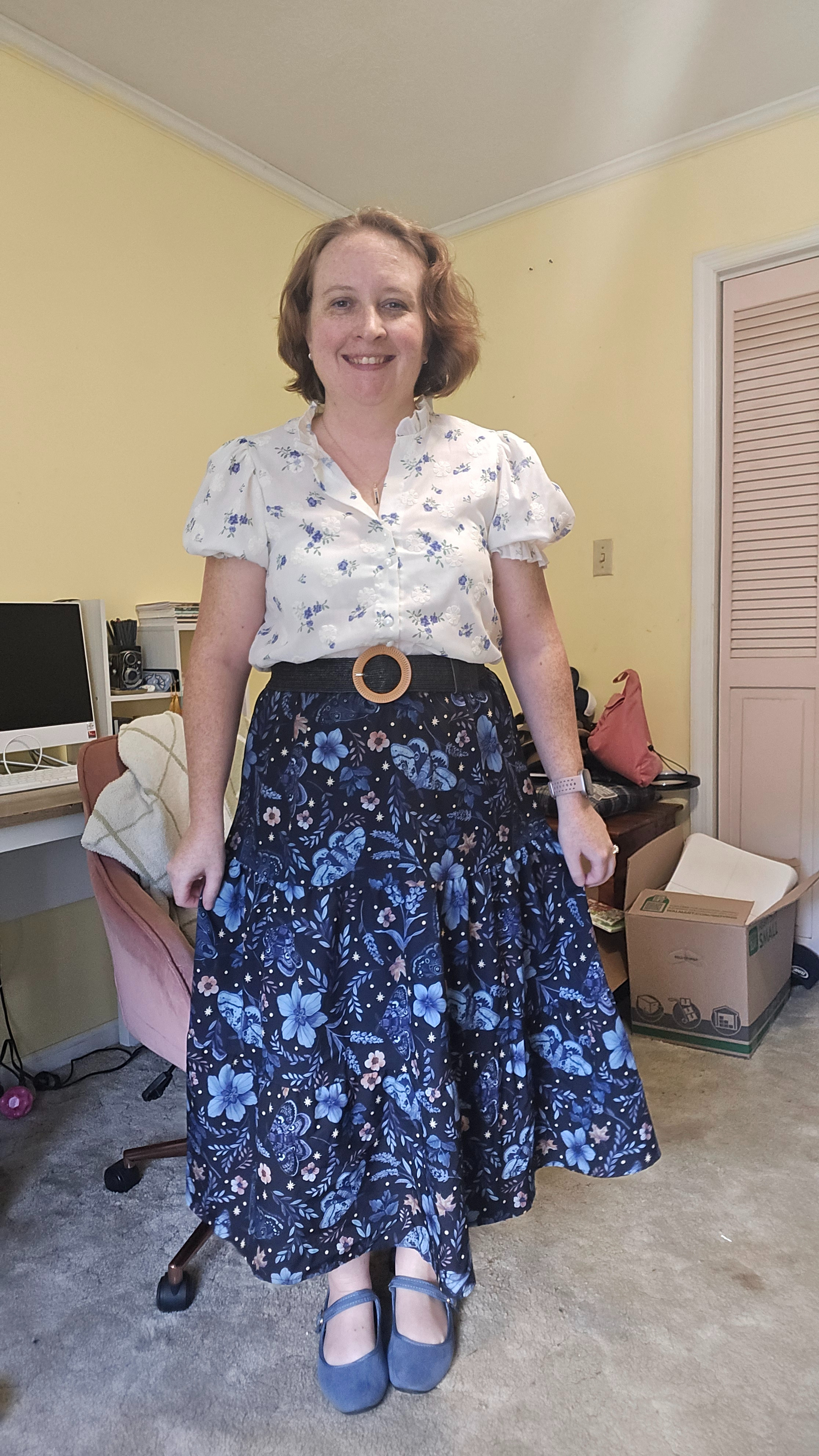 A perfect study in whimsical pattern mixing.

#teacherstyle #whimsicaloutfit 

 #LTKootd #LTKPetite #LTKWorkwear