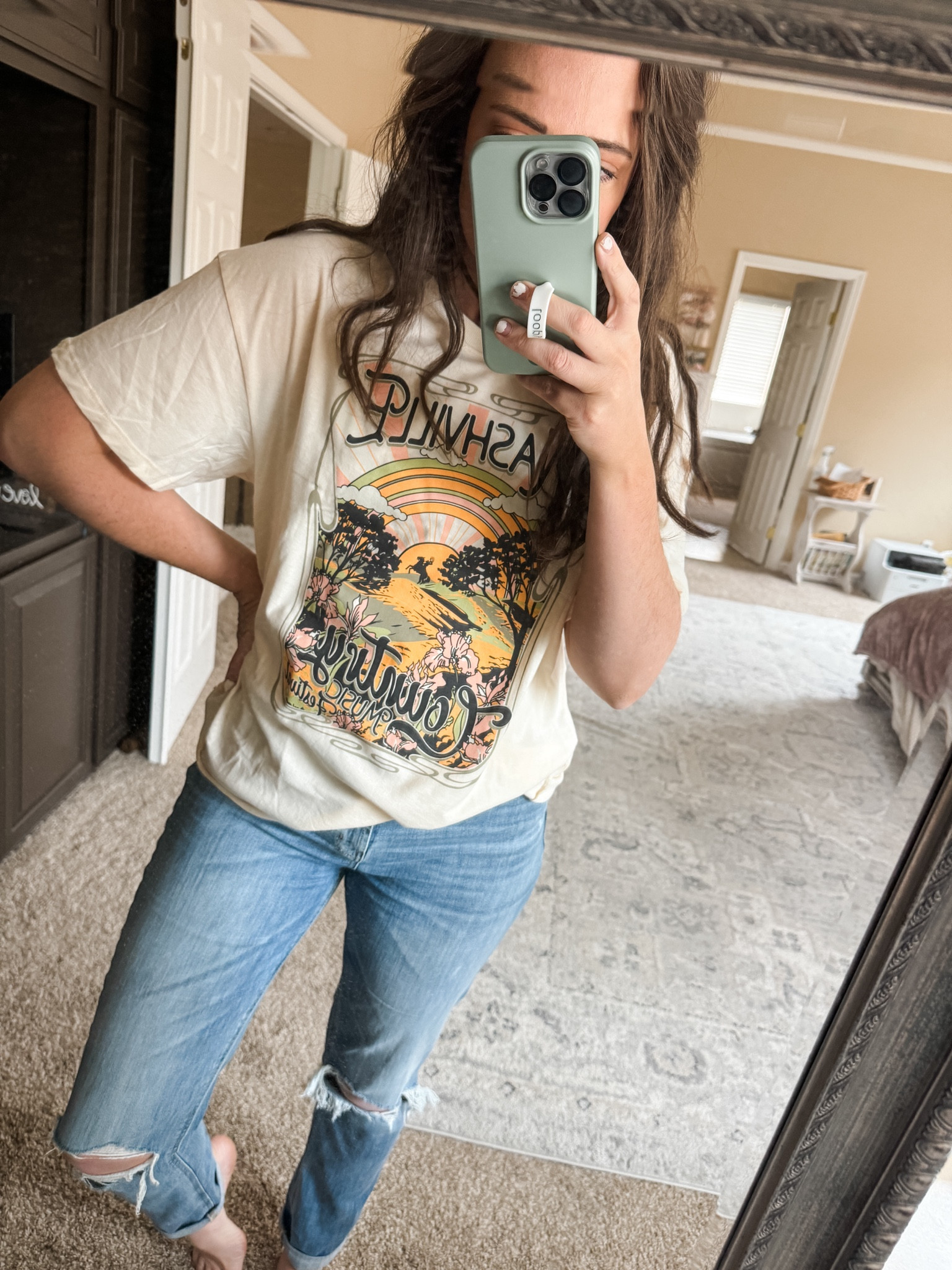 Loving this graphic tee!! Sized up to XXL for the perfect oversized fit. Cute with leggings too!

#LTKstyletip #LTKGiftGuide #LTKsalealert