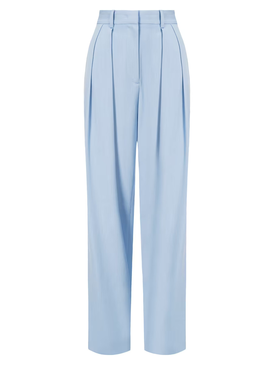 Luisa Pleated Wide-Leg Pants | Saks Fifth Avenue