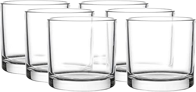 WHOLE HOUSEWARES | 4"X4" Glass Cylinder Vase | Candles Holders | Decorative Centerpiece for Wedd... | Amazon (US)