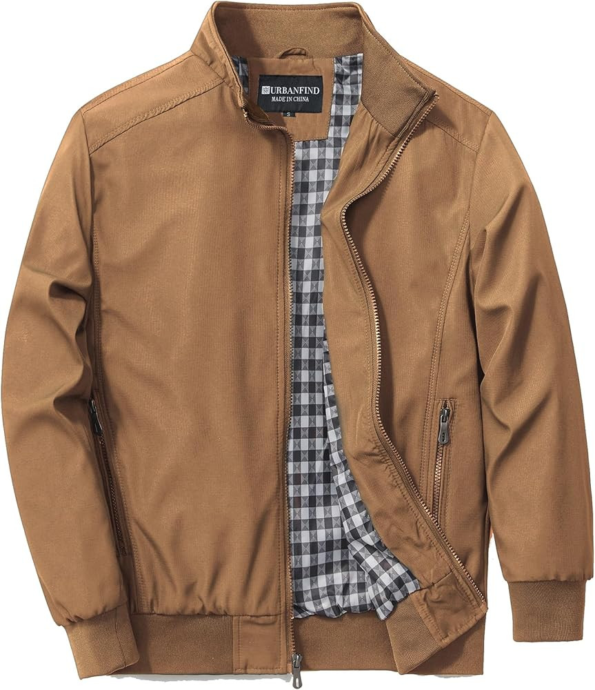 URBANFIND Men's Sports Shell Jacket Lightweight Windbreaker Outdoor Recreation Coat | Amazon (US)