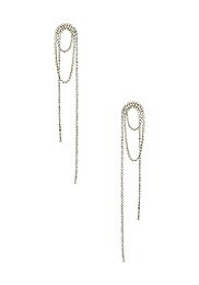 Diamond Dangle Earring in Silver | Revolve Clothing (Global)