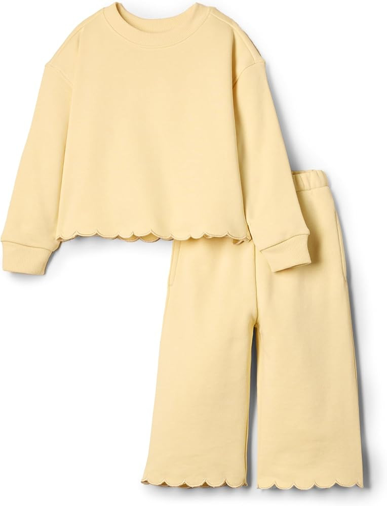Amazon Essentials x Sofia Grainge Toddlers and Baby Girls' French Terry Pant and Top Set | Amazon (US)
