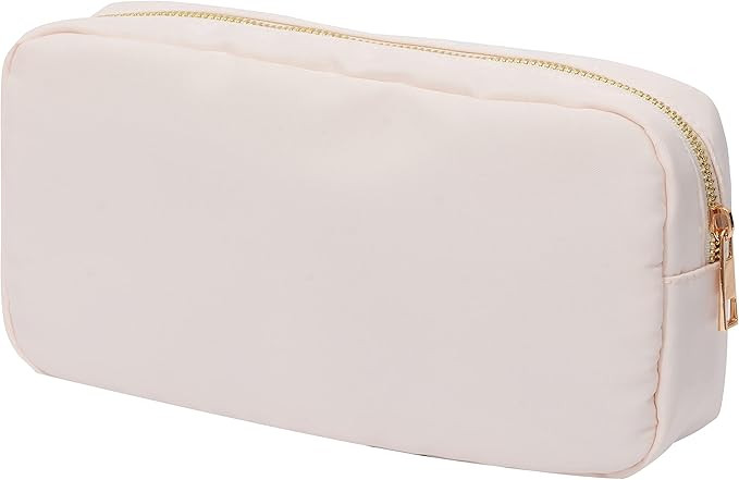 YogoRun Large Makeup Pouch BagTravel Cosmetic Pouch Bag for Women/Men (Beige,L) | Amazon (US)