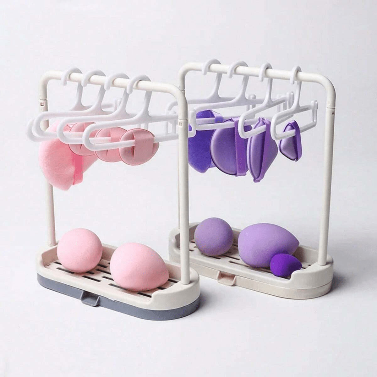 1pc/5pcs Clothes Hanger With Air Cushion Puff Drying Rack, Beauty Blender Storage Holder, Breatha... | SHEIN