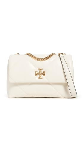 Tory Burch Women's Kira Diamond Quilt Small Convertible Shoulder Bag, Warm White, One Size | Amazon (US)