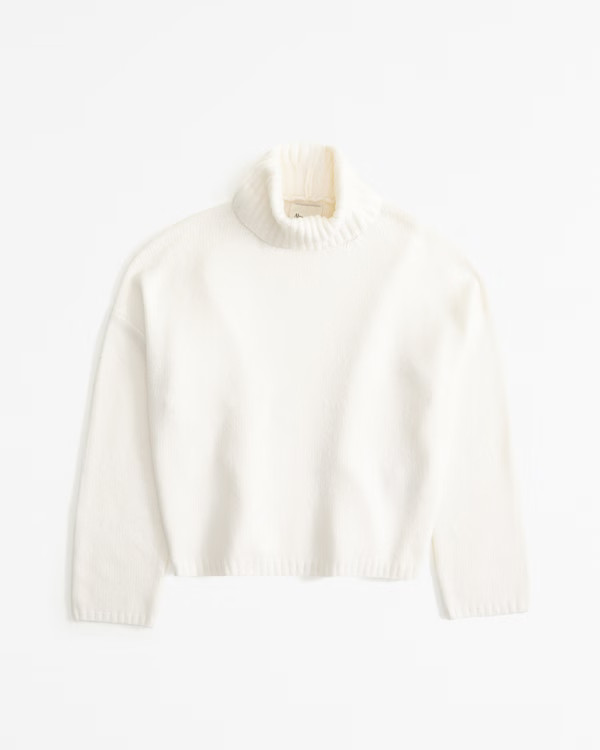 Women's Wedge Turtleneck Sweater | Women's Tops | Abercrombie.com | Abercrombie & Fitch (US)