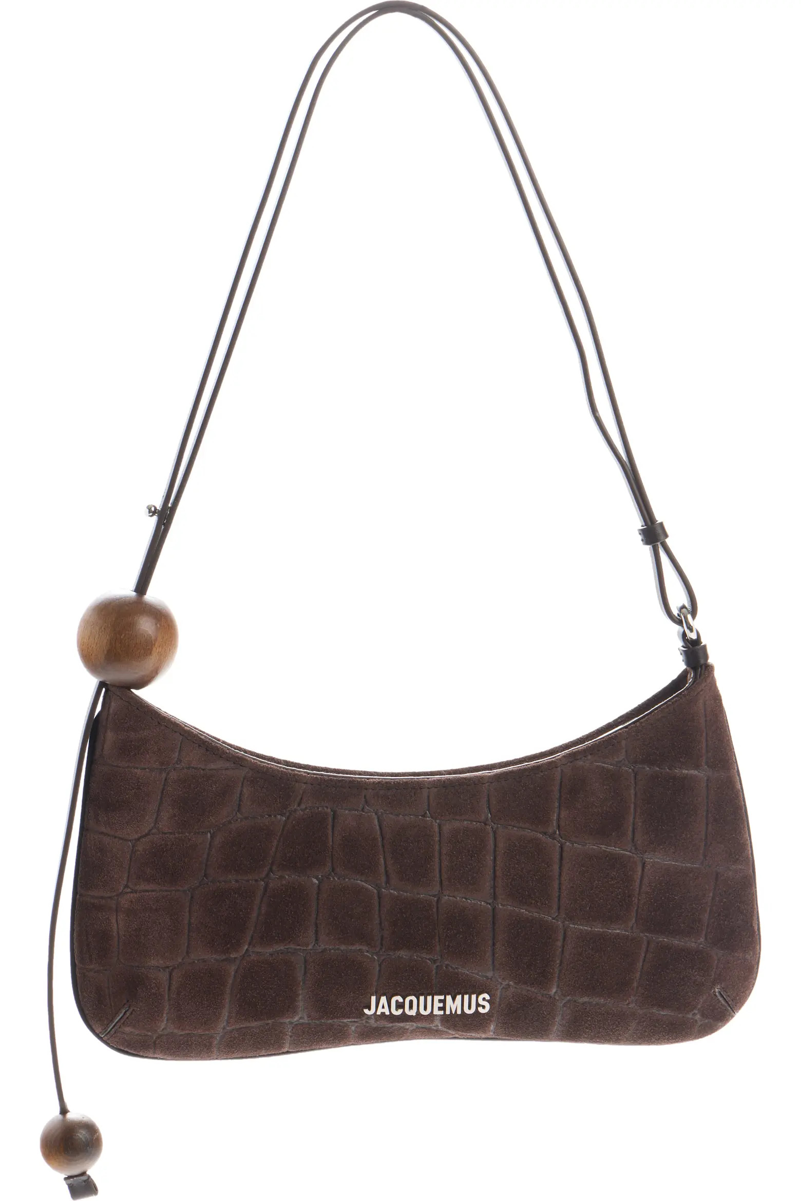 Le Bisou Perle Croc Embossed Suede Shoulder Bag (Women) | Nordstrom | Nordstrom