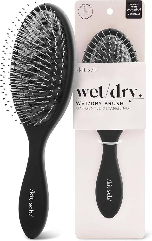 Kitsch Detangler Hair Brush for Wet and Dry Hair, Curly or Straight Hair, Detangling Brush with F... | Amazon (US)