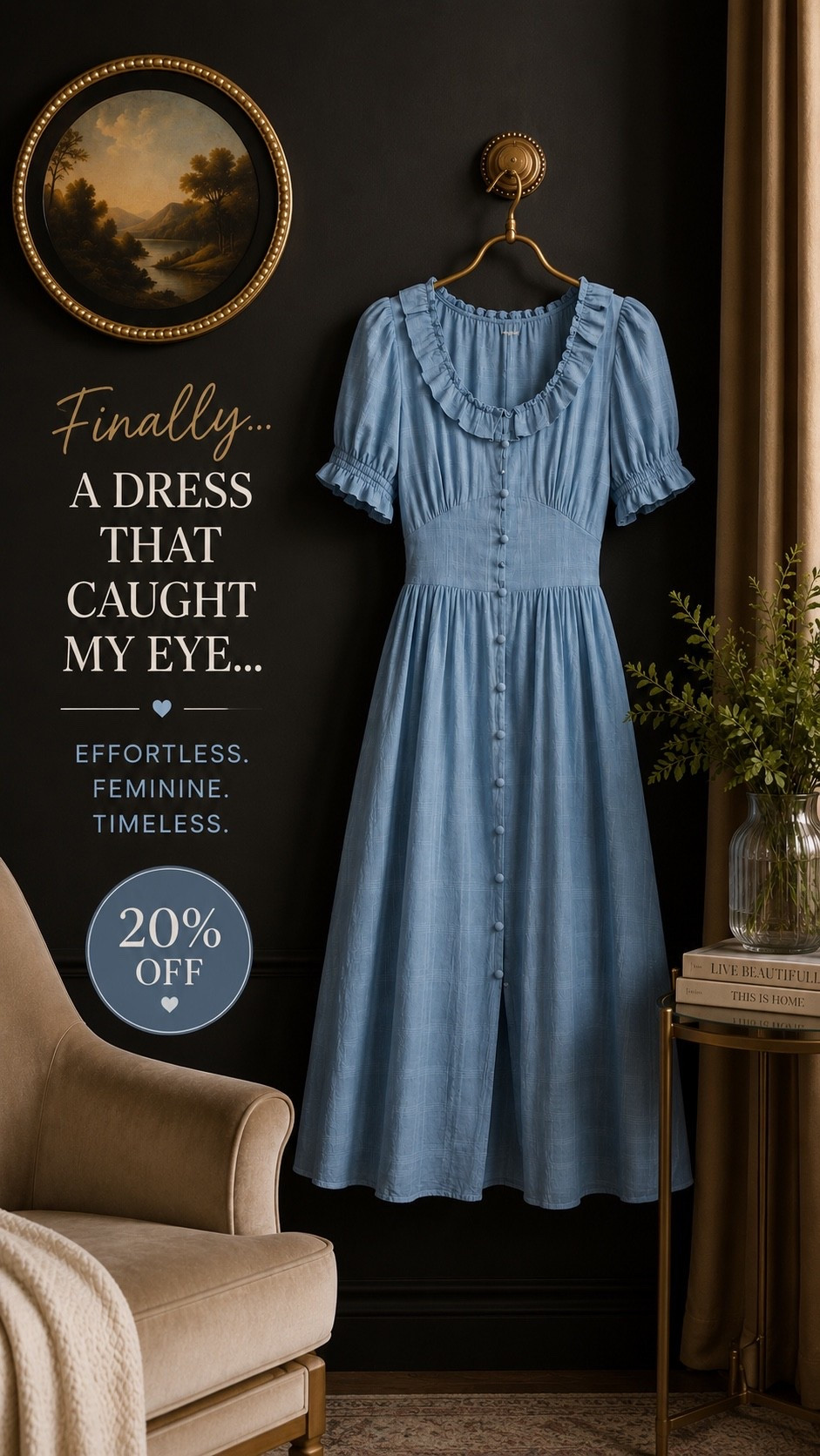 I wasn’t planning to fall in love with another dress… but this Böhme dress completely changed my mind. 💙

The soft blue color, vintage-inspired neckline, flattering waist, and feminine silhouette make it feel timeless instead of trendy. It’s the kind of dress you can wear to brunch, church, baby showers, vacations, family photos, or a casual date night—and still feel effortlessly put together.

If you’ve been searching for a dress that feels unique instead of looking like every other dress online, this one is worth seeing.

✨ 20% off for a limited time!

Would you wear this beautiful blue?

Save this post for later, share it with someone who loves feminine style, and follow @AnyasLooks for more flattering fashion finds for midsize women over 50.