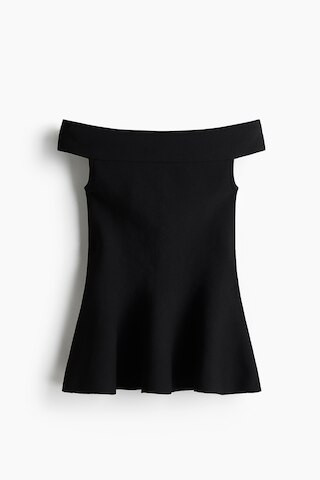 Off-the-shoulder peplum top | H&M (UK, MY, IN, SG, PH, TW, HK)