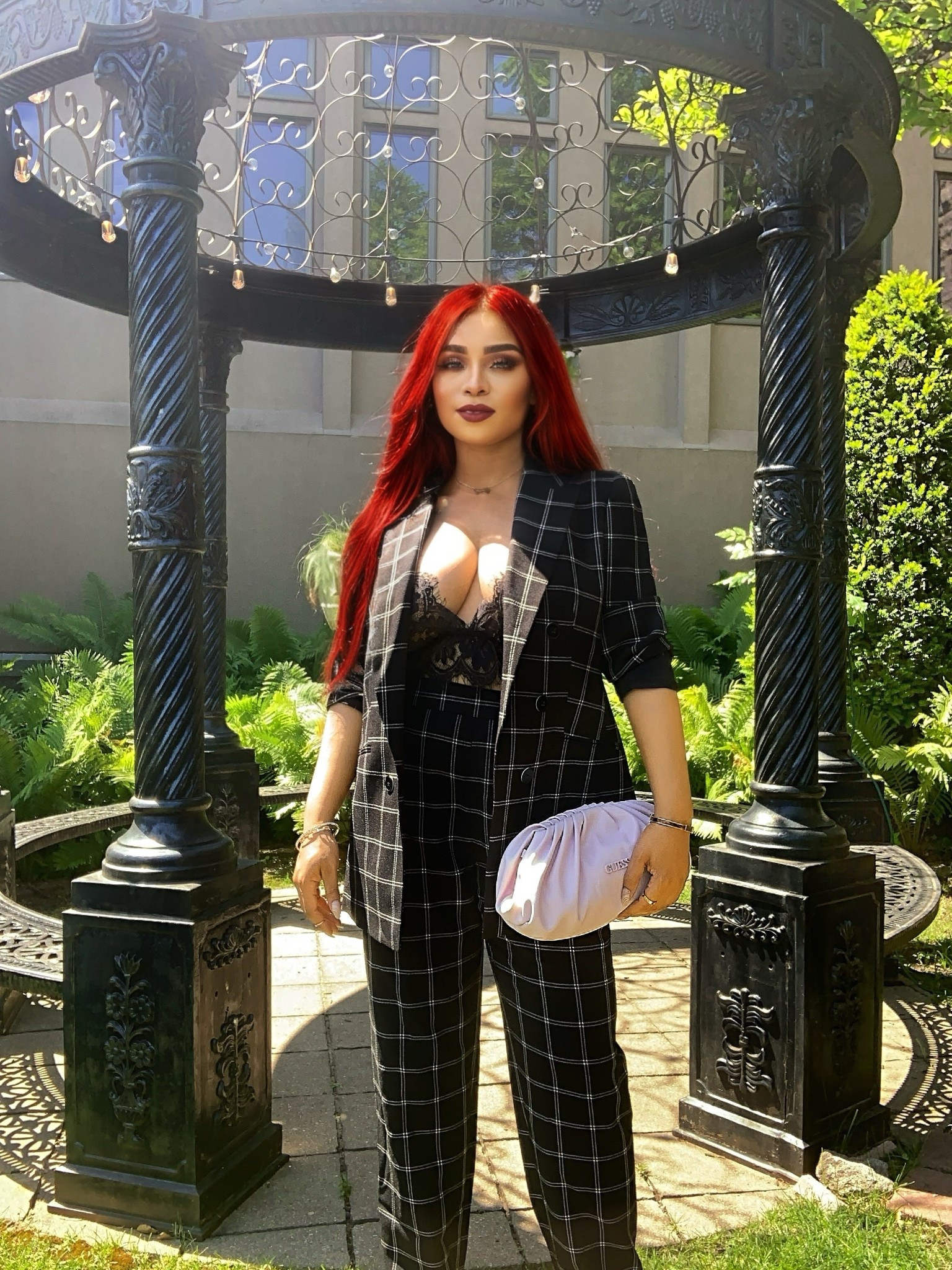 There’s something powerful about walking into the office feeling put together—like your outfit is backing your confidence before you’ve even said a word.

This week, I decided to elevate my workday look with this Le Suit Windowpane Check Pantsuit (I’m wearing a size 8). The structure, the fit, the sharp lines—it makes me feel capable, composed, and ready to lead the room. I paired it with my blush-pink Guess Central City clutch, which adds the perfect soft touch of femininity, and classic black pumps (size 8.5) that ground the entire look in elegance.

If you’re ready to upgrade your work wardrobe, or simply want to feel more confident walking into those meetings - scroll down to shop every piece from this look. ✨
 workwear outfit, office outfit ideas, women’s suits, fall workwear, workplace fashion, hybrid work outfit, remote work style, business casual outfit, classy work style, polished look, pantsuit women, holiday work outfits, career woman style, elegant workwear, LTK work outfits, chic office style, business meeting outfit, blush clutch bag, black pumps women, professional wardrobe essentials



#LTKPetite #LTKCyberWeek #LTKWorkwear