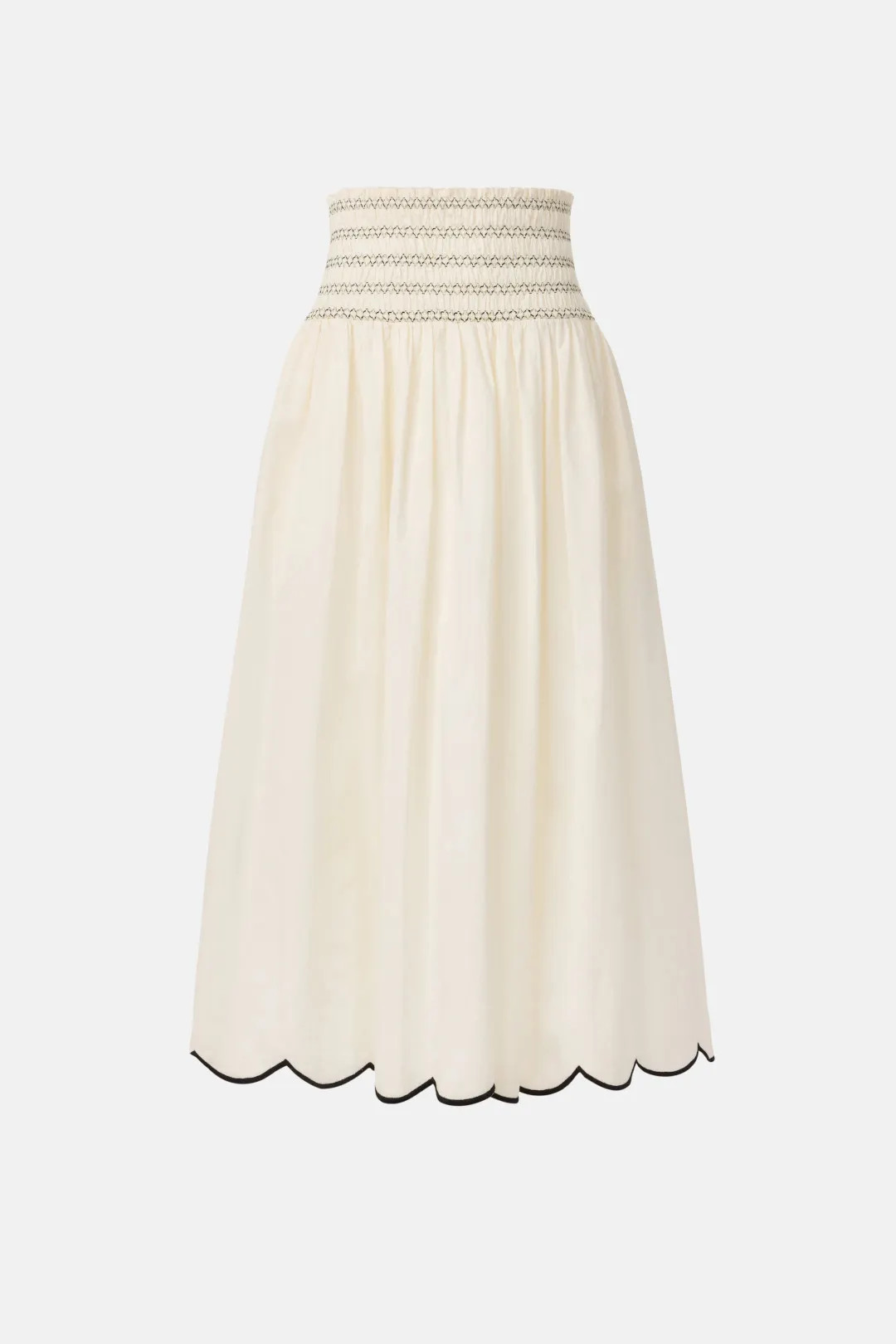 Elsa Smocked Waist Midi Skirt | Rent the Runway