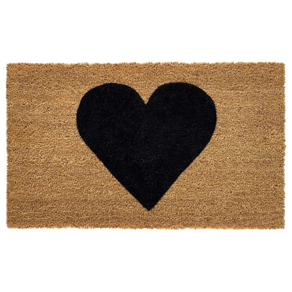 Heart Non-Slip Indoor Door Mat | Wayfair North America