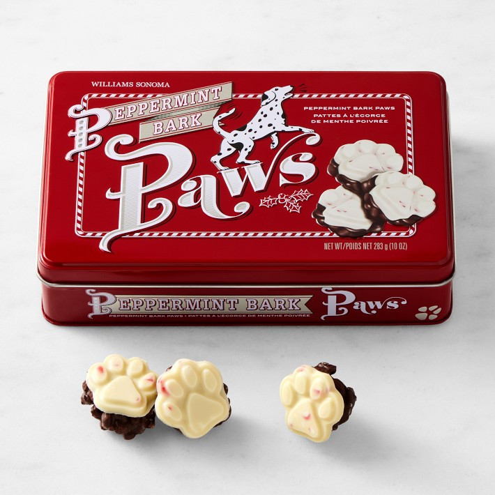 Williams Sonoma Peppermint Bark Paws | Williams-Sonoma