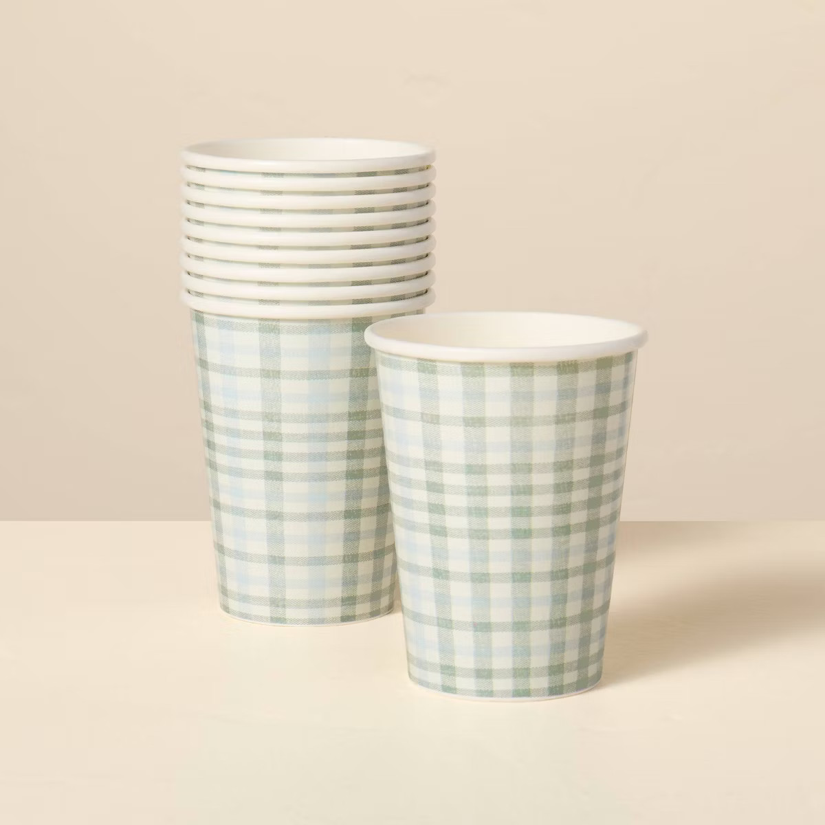 10ct Stripe & Plaid Paper Cups - Hearth & Hand™ with Magnolia | Target
