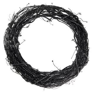 18" Black Grapevine Glitter Wreath by Ashland® | Michaels Stores