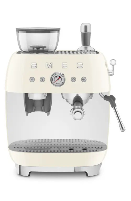 smeg Espresso Machine with Coffee Grinder in Cream at Nordstrom, Size One Size Oz | Nordstrom