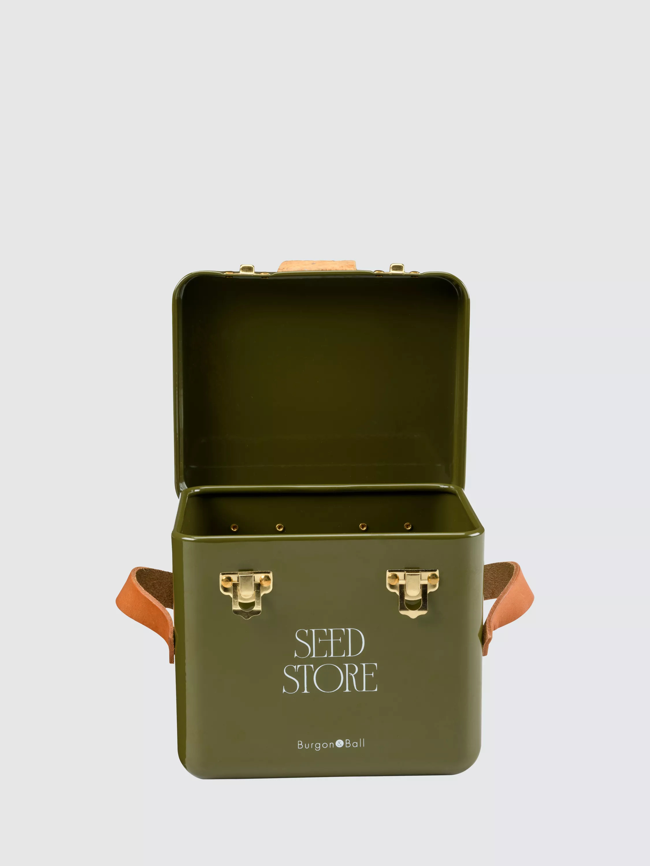 Burgon & BallMini Seed Storage Tin, Olive | John Lewis (UK)