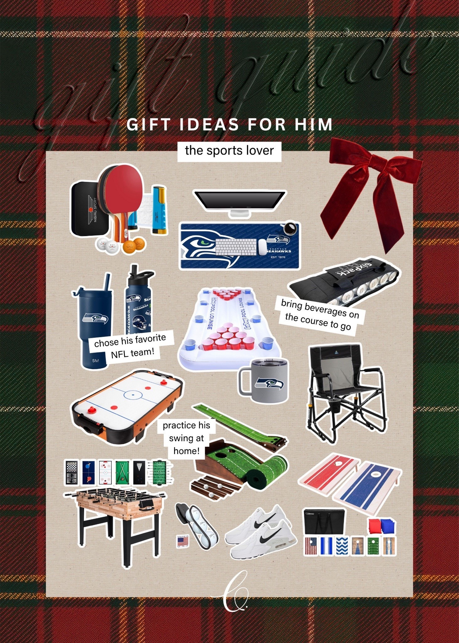 gift ideas for him : the sports love. perfect gift who the competitive guy who loves sports, ect. // gift for him, gifts for sports fans, gifts for golf fans, gifts for football fan 

#LTKHoliday #LTKSeasonal #LTKGiftGuide