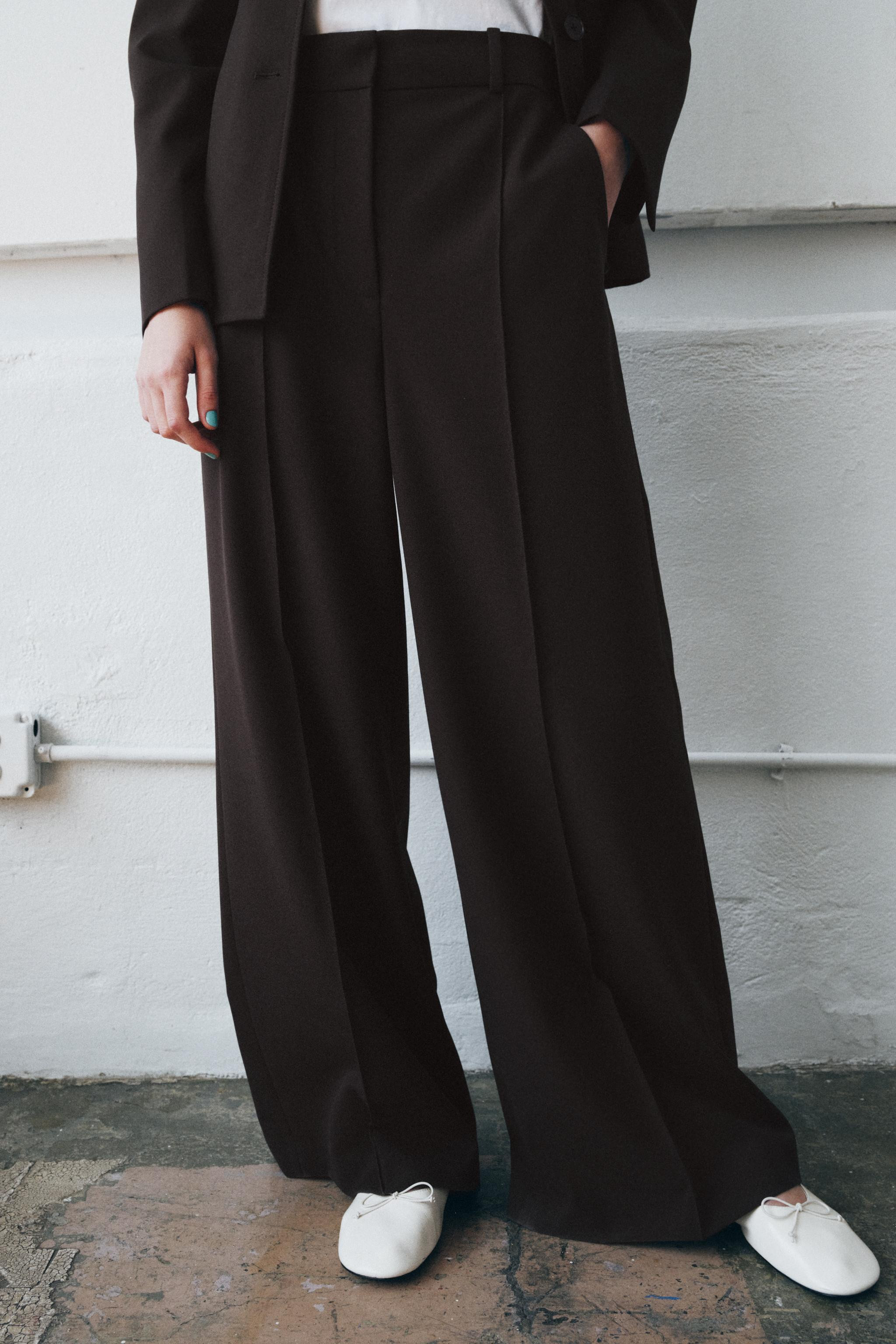 MINIMAL WIDE LEG PANTS ZW COLLECTION | Zara US