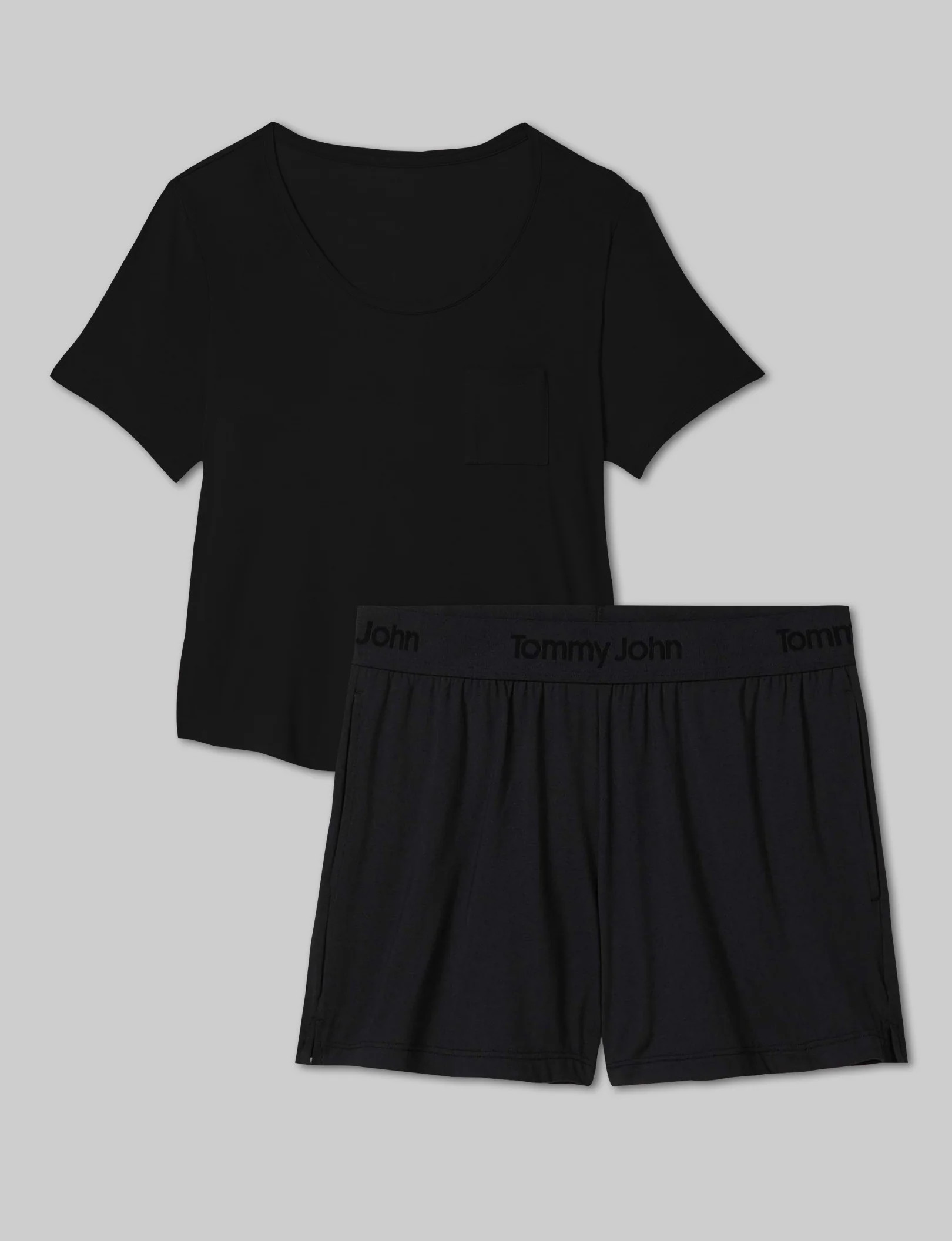 Women's Second Skin Sleep Pocket Tee & Short Set | Tommy John