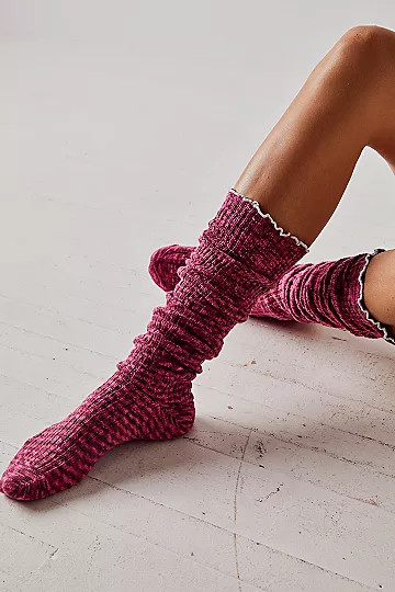 Haze Ruffle Over-the-Knee Socks | Free People (Global - UK&FR Excluded)