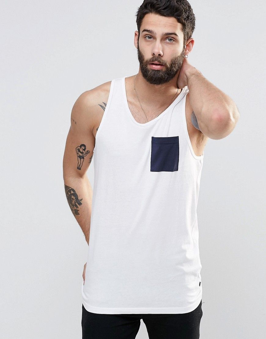 Only and Sons Skater Fit Tank With Contrast Pocket | ASOS US