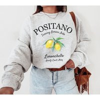 Positano Sweatshirt, Shirt, Amalfi Coast, Vacation Limone Lemon T-Shirt, Lemons Crewneck | Etsy (US)