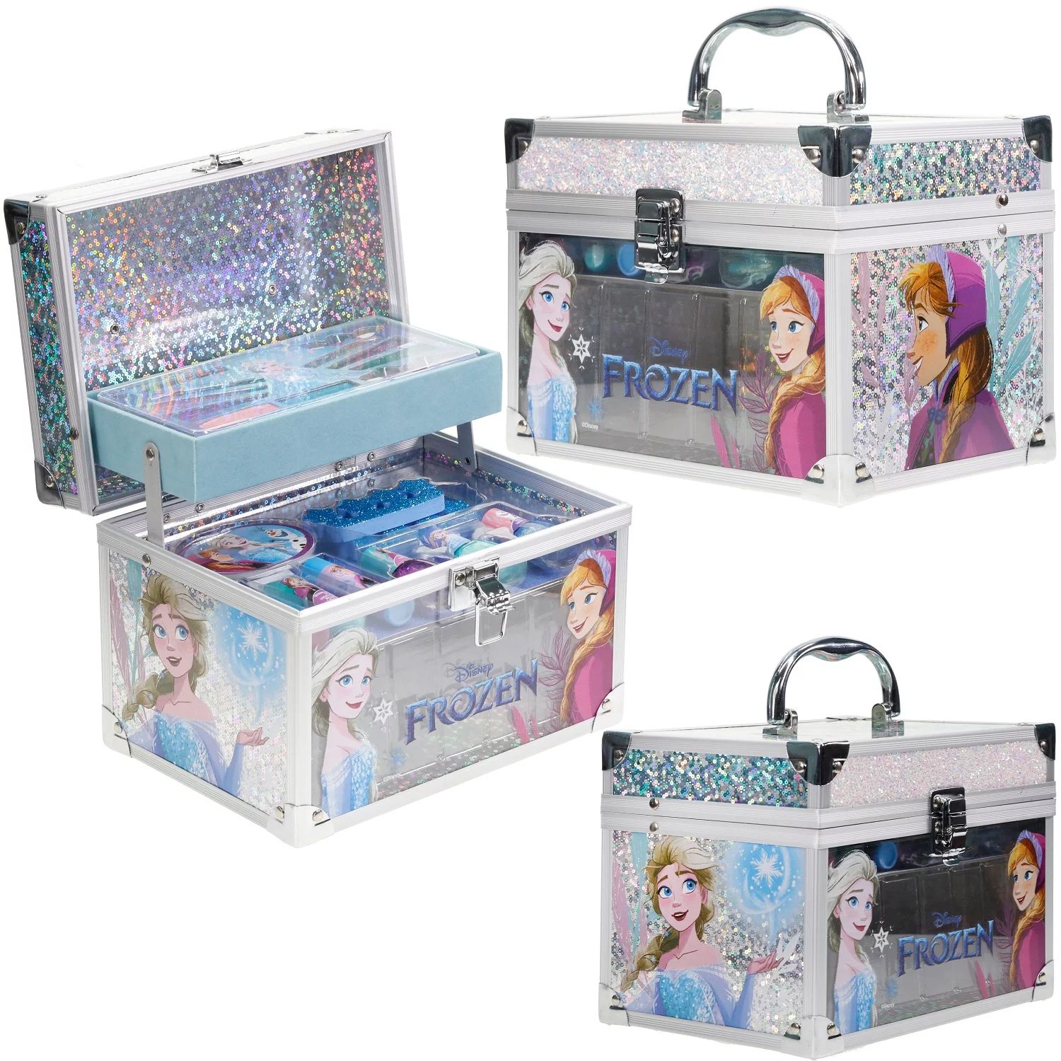 Disney Frozen - Townley Girl Train Case Cosmetic Pretend Play Toy and Gift for Girls, Ages 3+ - W... | Walmart (US)