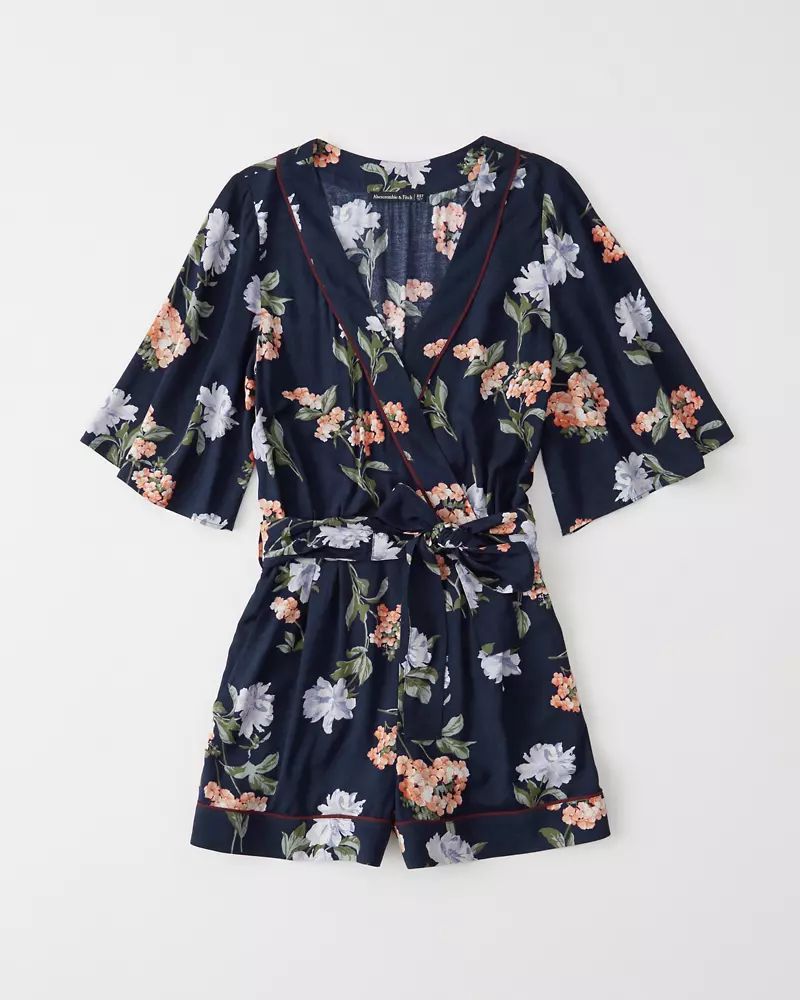 Kimono Wrap Romper | Abercrombie & Fitch US & UK