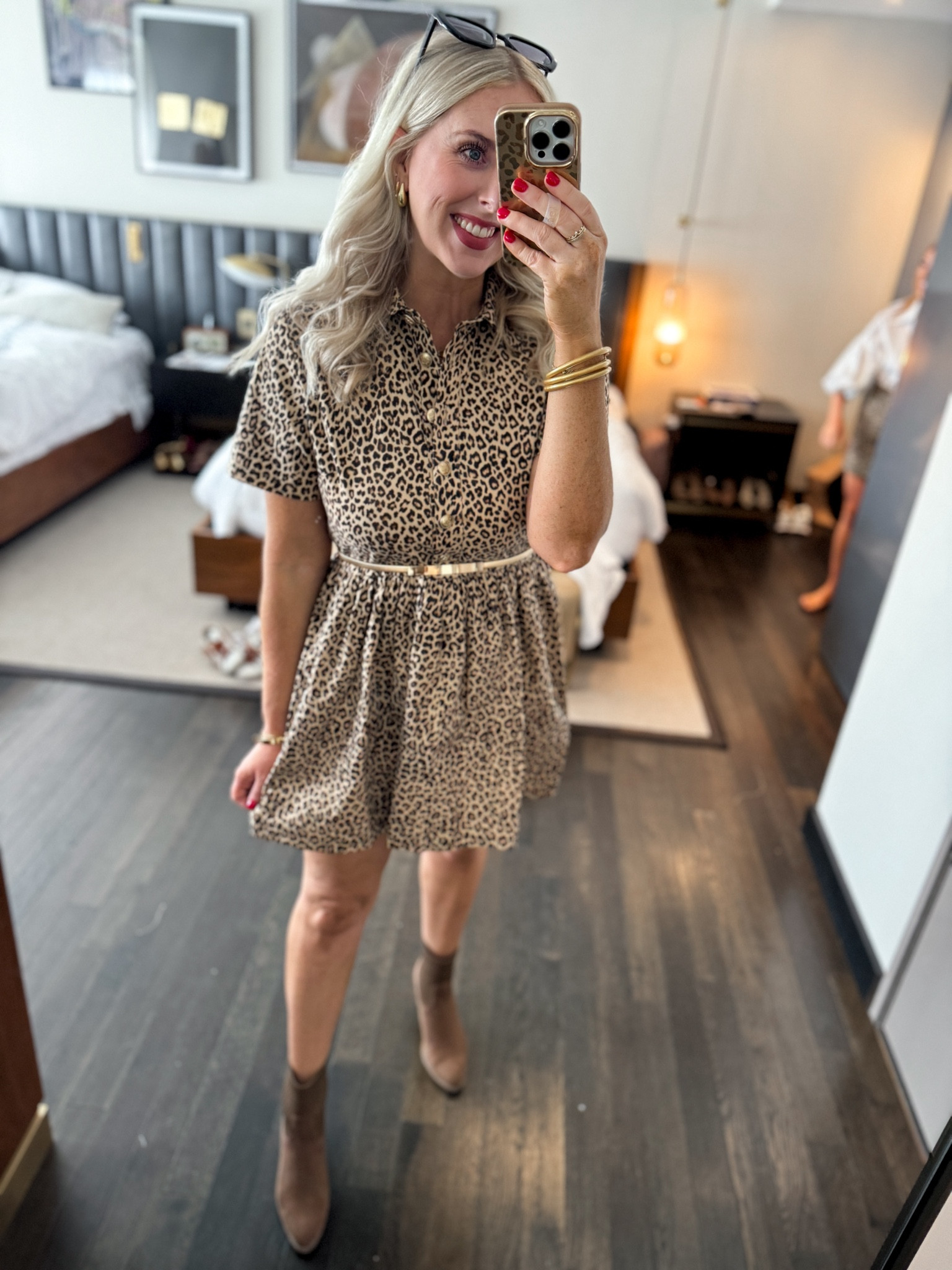 LTK con outfit, leopard dress from J. Crew, Walmart booties, leopard dress 

Medium 

#LTKFallSale #LTKSaleAlert #LTKCon