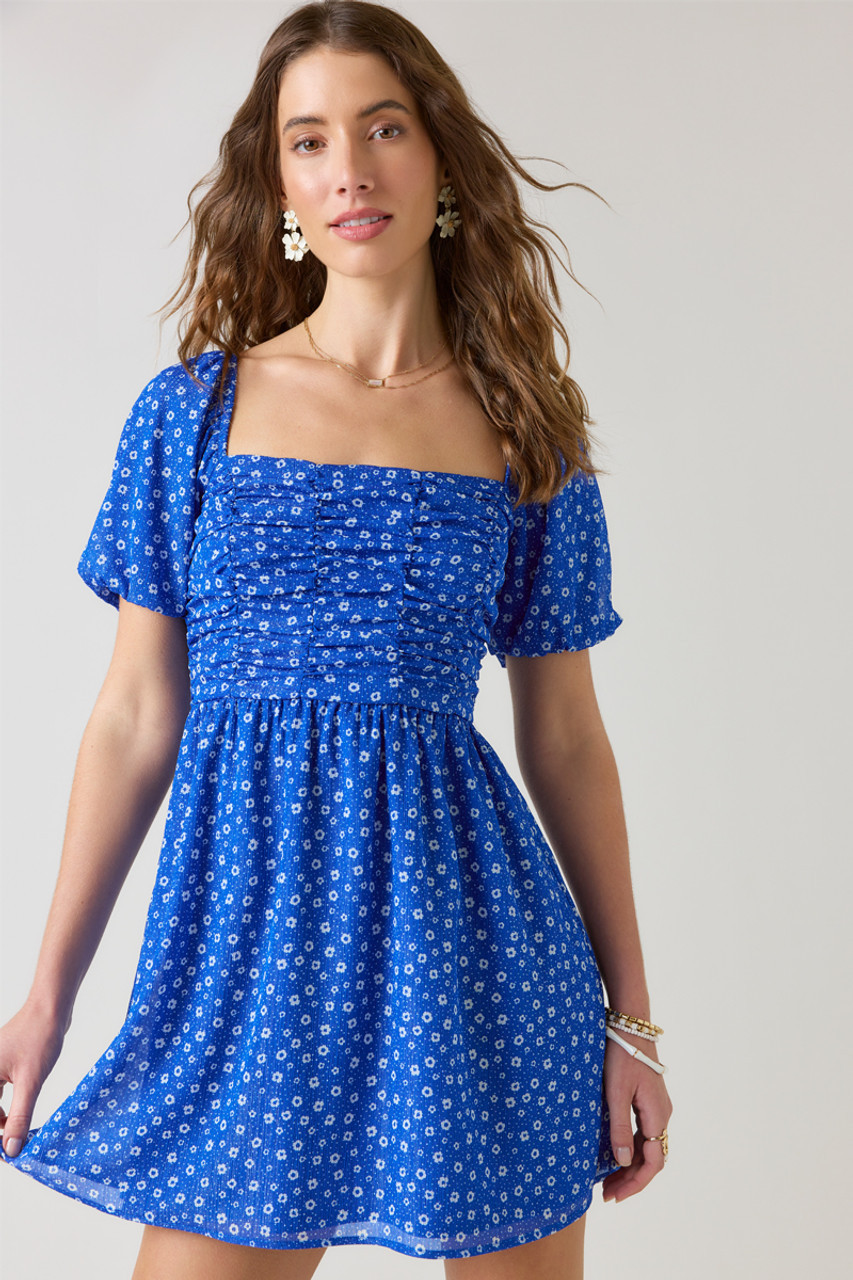 Genesis Ruched Floral Mini Dress | Francesca's